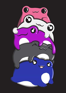 Genderfluid Pride Frog
