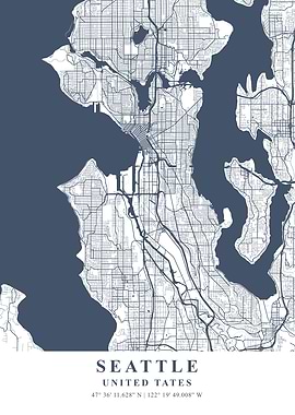 Seattle Ash Plane Map