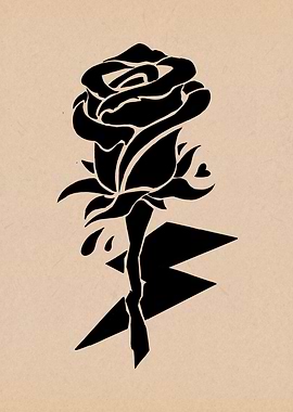 Lightening Struck Rose