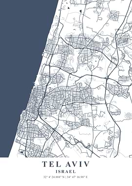 Tel Aviv Ash Plane Map