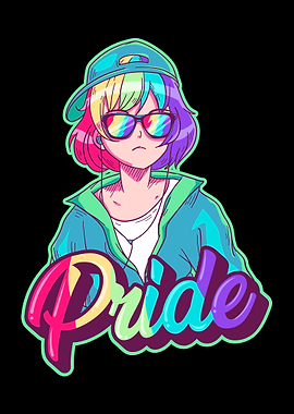 Gay Pride Anime Girl