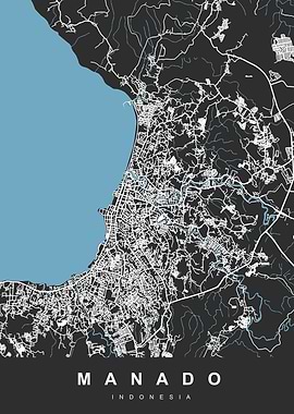 MANADO Map INDONESIA
