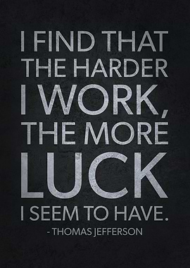 Hard Work vs Luck