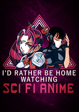 Sci Fi Anime Girls Poster