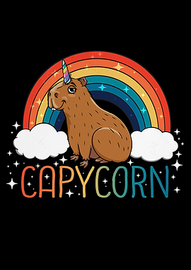 Capybara Gift Girl Unicorn