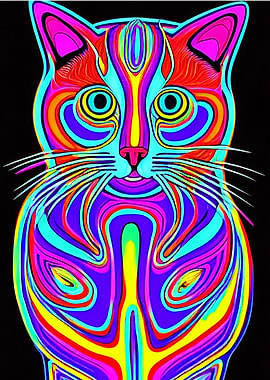 The Cats Meow Psychedelic