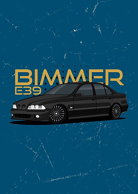 Bimmer e39 black cars
