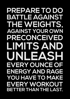 Battle Againts The Weights