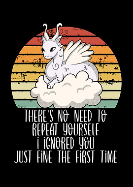 Cute white retro dragon