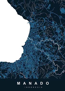 MANADO Map INDONESIA