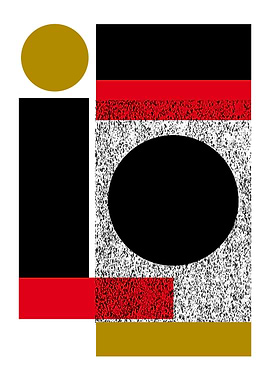 Black Red Sun Shapes