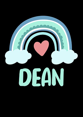 Dean Name Rainbow Baby