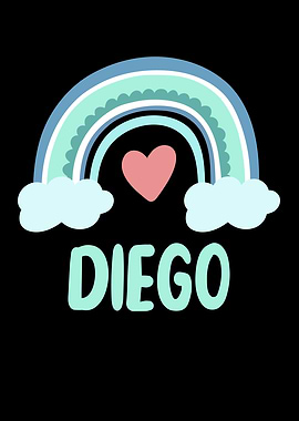 Diego Name Rainbow Baby