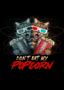 Cinema cat popcorn