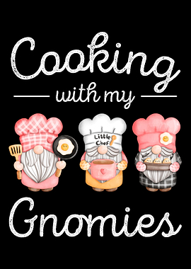 Gnomes Cooking Chef Gnome