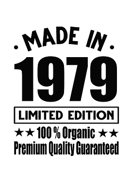 Made In 1979 Vintage Retro