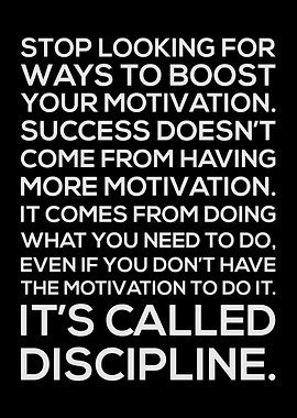 Motivation vs Discipline