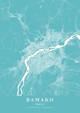Bamako Ash Plane Map