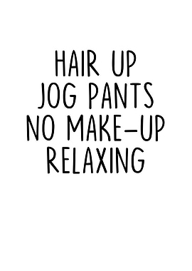 Hair Up Jog Pants No