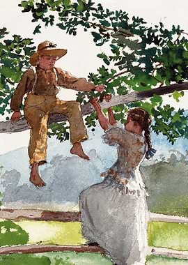 On the Fence 1878 Homer