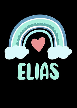 Elias Name Rainbow Baby