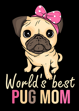 Pug Mom Dog Gift Women