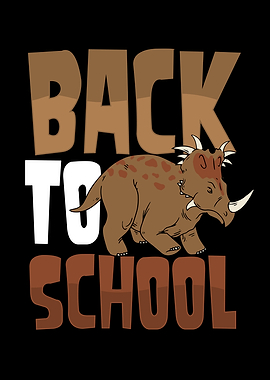 Back to school Triceratops