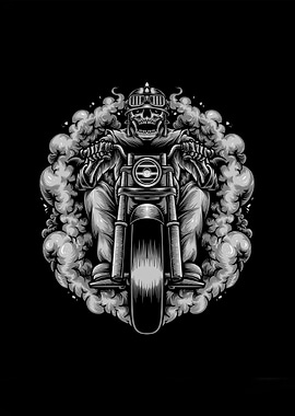 Skull biker