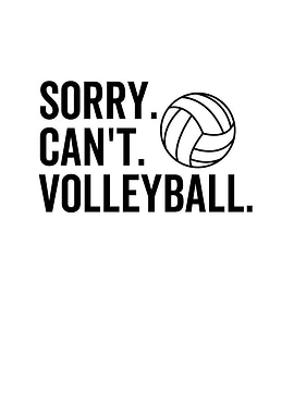 Sorry Cant Volleyball