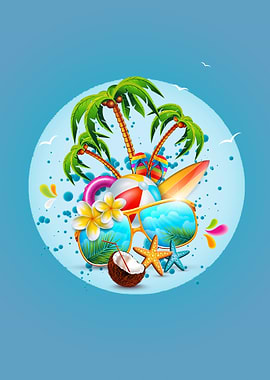 Summer holiday beach