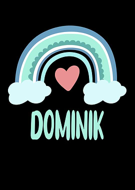 Dominik Name Rainbow Baby