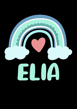 Elia Name Rainbow Baby