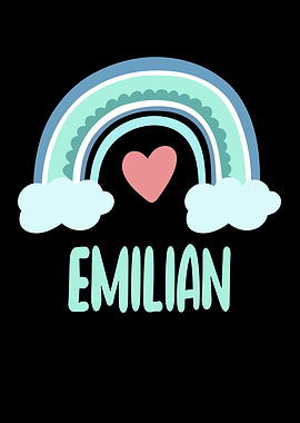 Emilian Name Rainbow Baby