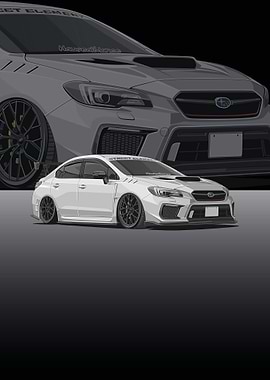 subaru wrx sti white