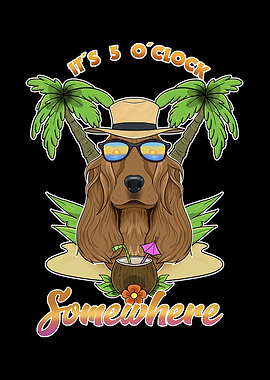 Cocker Spaniel Drinking