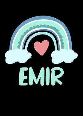 Emir Name Rainbow Baby