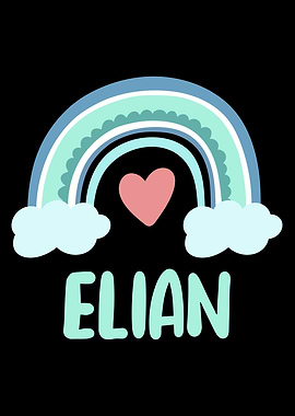 Elian Name Rainbow Baby