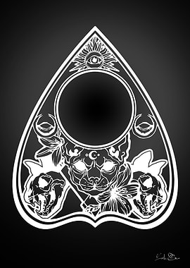 SpiritBoard planchette cat