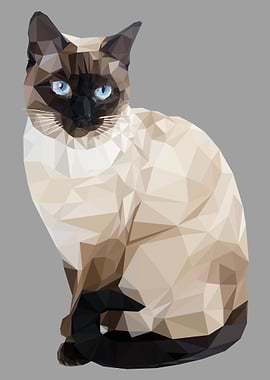 Polygon Cat Animal