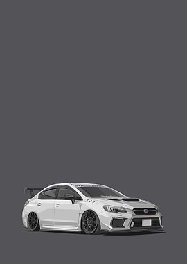 subaru wrx sti white