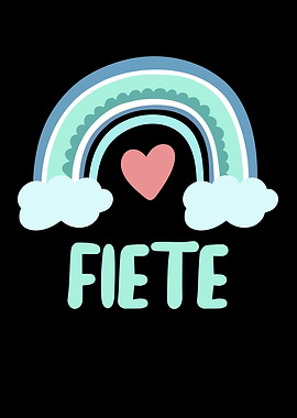Fiete Name Rainbow Baby