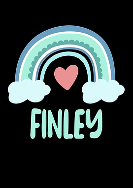 Finley Name Rainbow Baby