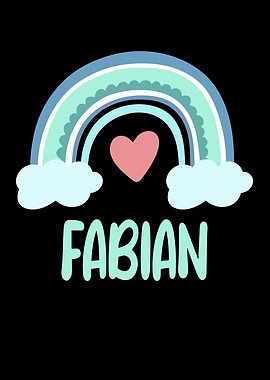 Fabian Name Rainbow Baby