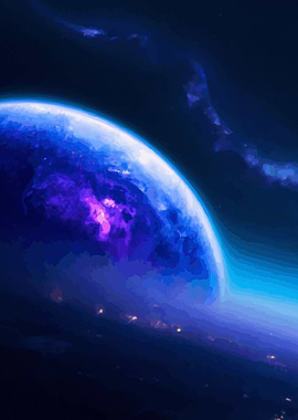 Blue Earth Planet