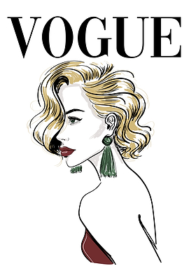 Vogue Cover Blond Woman