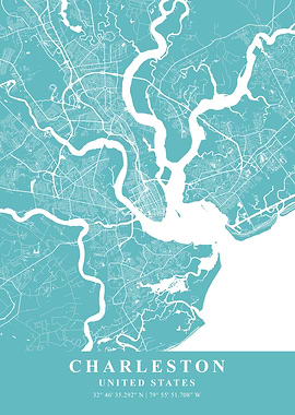 Charleston Beach Plane Map