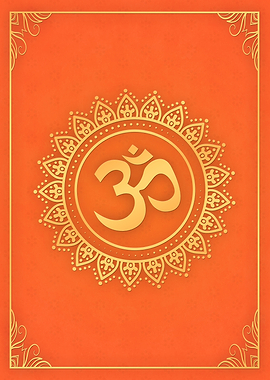 Hindu Ohm Symbol Orange
