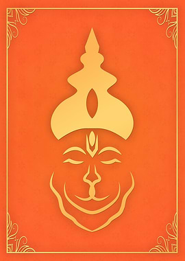 Lord Hanuman Orange Yellow