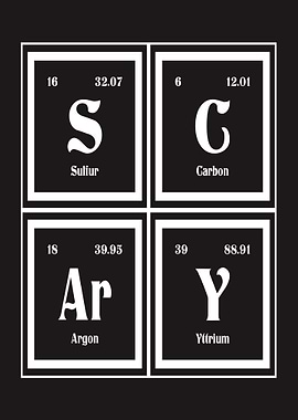 Scary Periodic Table