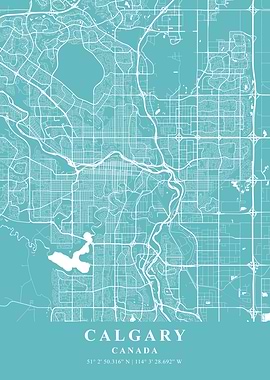 Calgary Beach Plane Map